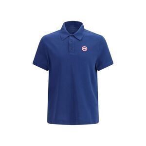 Canada Goose Blue Cotton Polo Men's Shirt